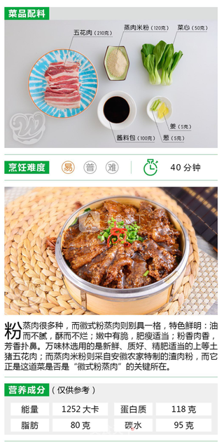 万味林净菜:教你做正宗徽式粉蒸肉的做法步骤:2