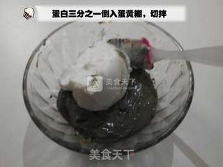 抹茶戚风(总结小经验与和我一样的新手分享, 小笔记)的做法步骤:12
