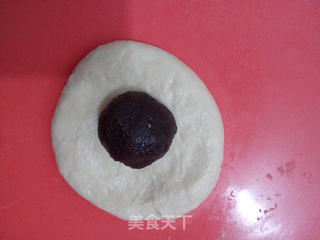 豆沙菊花面包的做法步骤：10