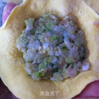 南瓜白菜包的做法步骤:10