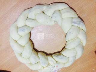 圣诞花环面包的做法步骤:7