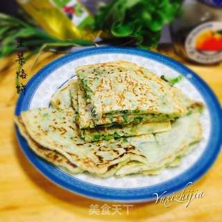 生菜鸡蛋饼的做法步骤:5