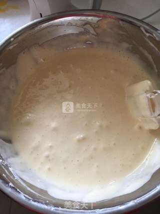 核桃果仁蛋糕卷的做法步骤:4