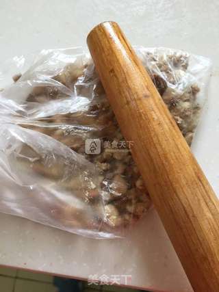 核桃果仁蛋糕卷的做法步骤:8