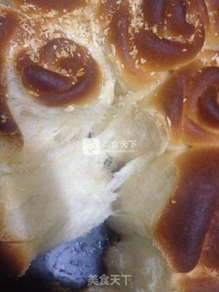 超软蜂蜜牛奶玫瑰花餐包的做法步骤:12