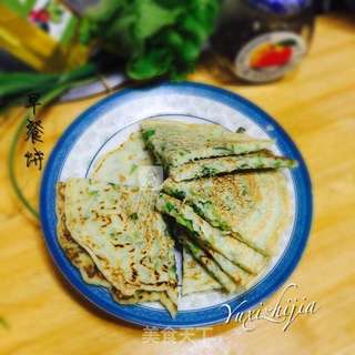 生菜鸡蛋饼的做法步骤:6
