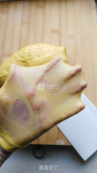 低糖少油~~~健康南瓜吐司的做法步骤:8