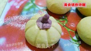 南瓜花生包的做法步骤:7