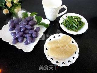 紫甘蓝汁豆沙葡萄的做法步骤:14