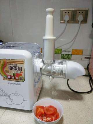 青菜丸子番茄莜面的做法步骤:2