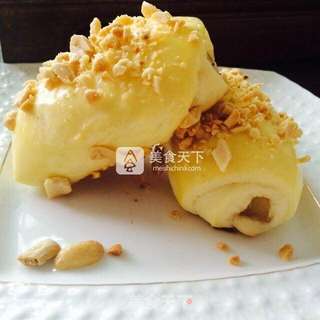 酥香果仁面包(有水果哦)的做法步骤:14