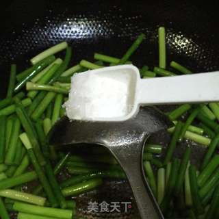 蒜苔炒肉丝的做法步骤:5