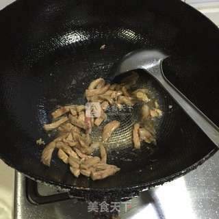蒜苔炒肉丝的做法步骤:3