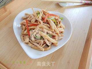 杏鲍菇炒肉丝的做法步骤:11