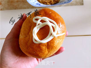 里外肉松面包的做法步骤:14