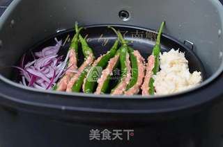 青椒酿肉的做法步骤:5