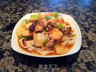 大盘鸡皮带面(简约版)的做法步骤:16