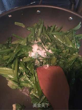 蒜蓉蚝油香麦的做法步骤:4