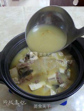 黄骨鱼豆腐汤的做法步骤:5