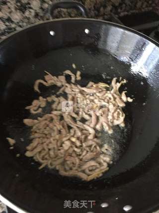 青椒肉丝的做法步骤:5