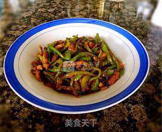 青椒肉丝的做法步骤:8