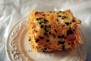 香葱肉松面包卷的做法步骤:34