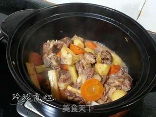 腐竹羊肉煲的做法步骤:6