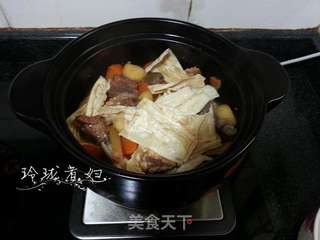 腐竹羊肉煲的做法步骤:7