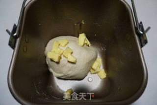 香葱肉松面包卷的做法步骤:6