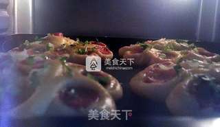 酸奶火腿花式面包的做法步骤:16