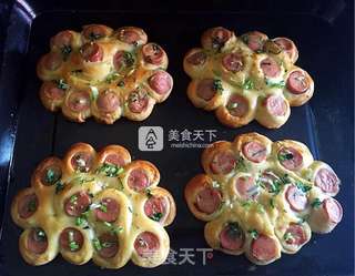 酸奶火腿花式面包的做法步骤:17