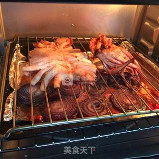 洋葱烤鱿鱼的做法步骤:6