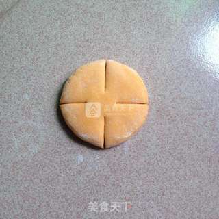 南瓜花朵馒头的做法步骤:5