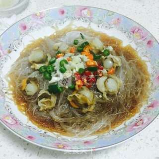 蒜蓉粉丝蒸扇贝肉的做法步骤:6