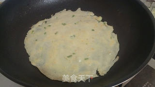 鸡蛋香葱莜面饼的做法步骤:7