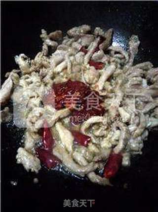 青椒炒肉的做法步骤:6