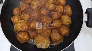 油面筋塞肉的做法步骤:7