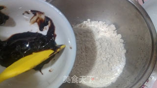 红糖蔓越莓莜面松饼的做法步骤:4