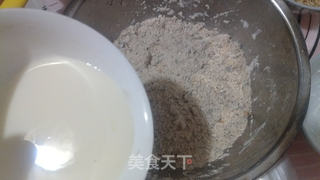 红糖蔓越莓莜面松饼的做法步骤:6