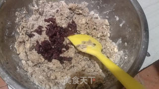 红糖蔓越莓莜面松饼的做法步骤:8