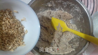 红糖蔓越莓莜面松饼的做法步骤:7