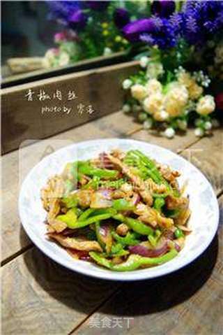 青椒炒肉的做法步骤:11