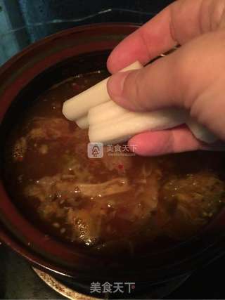 泡菜年糕芝士面的做法步骤:3