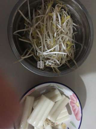 泡菜年糕芝士面的做法步骤:2