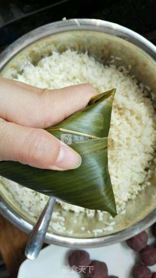 豆沙粽子(豆沙做法)的做法步骤:11