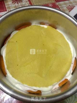 黄桃橙香慕斯蛋糕 6寸的做法步骤:13