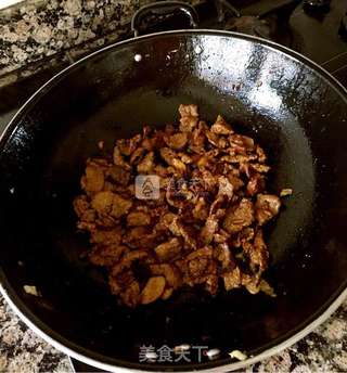 农家小炒牛肉的做法步骤:5