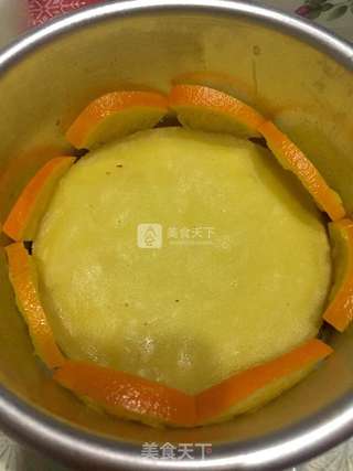 黄桃橙香慕斯蛋糕 6寸的做法步骤:6