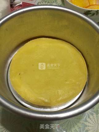 黄桃橙香慕斯蛋糕 6寸的做法步骤:5