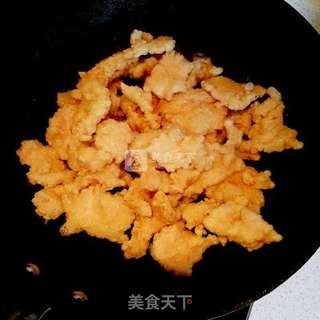 传统锅包肉的做法步骤:10